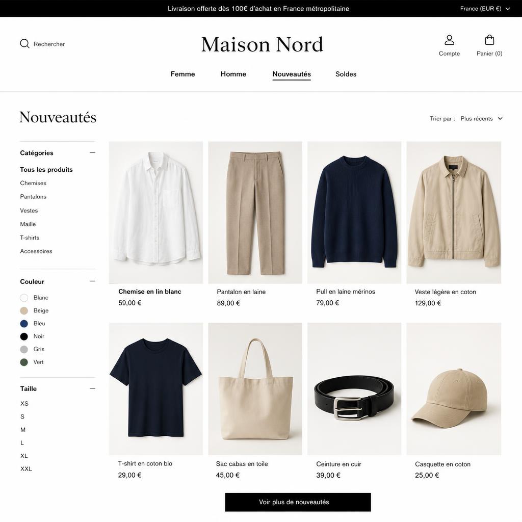 Maison Nord — prêt-à-porter